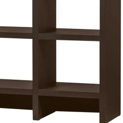 Wohnen Esszimmerregale|Paravents*Markantes Standregal in Dunkelbraun - Belpasso