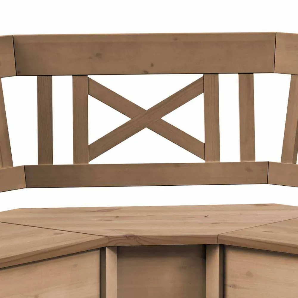 Wohnen Küchenbänke|Esszimmerbänke*Massiv Eckbank Giurgia mit Truhe