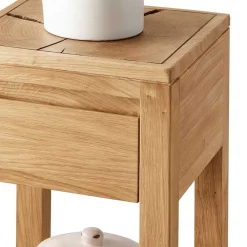 Wohnen Telefontische*Massive Blumensäule Beistelltisch mit Schublade - Acapella