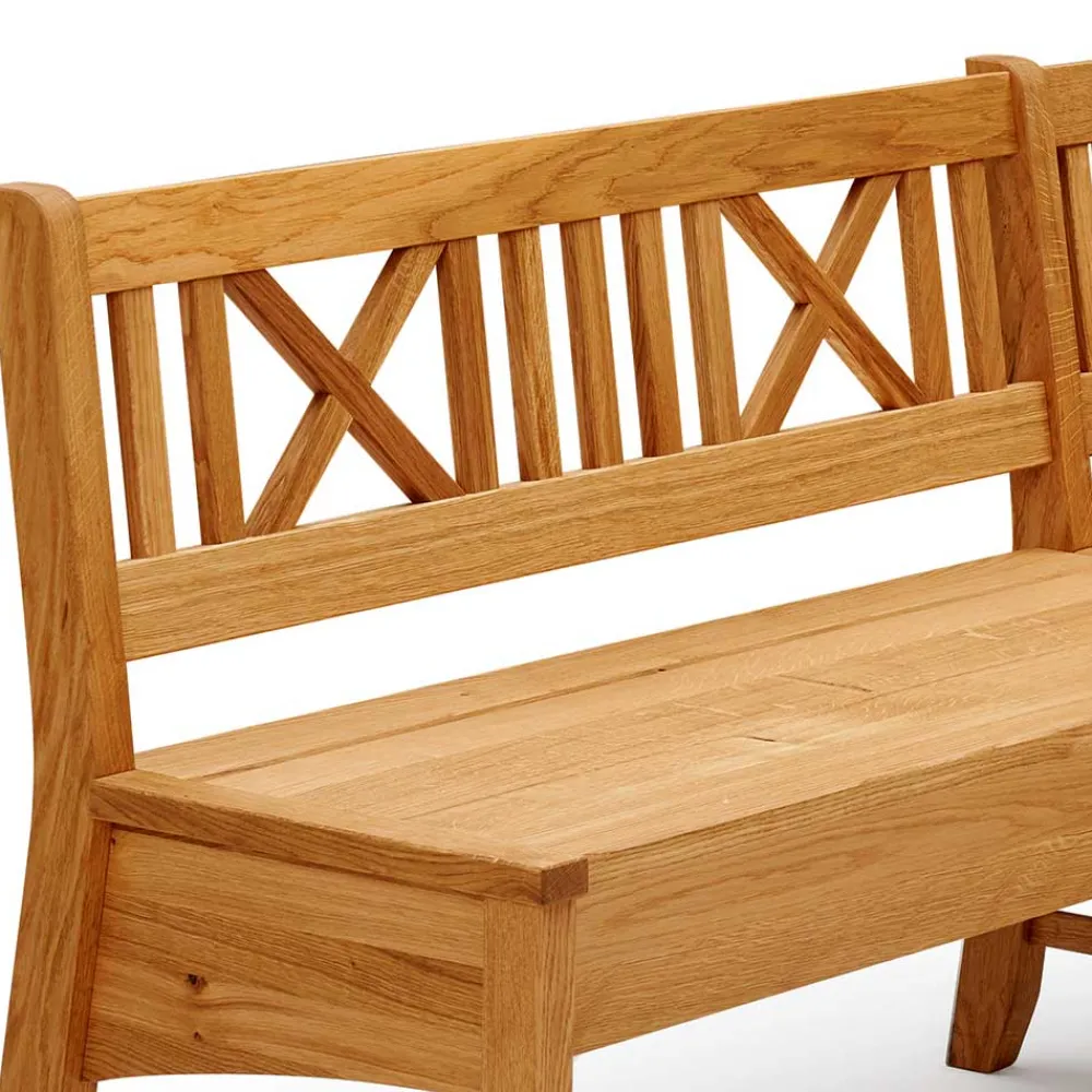 Wohnen Massive Essgruppe mit Truhen-Eckbank - Jodrav (vierteilig)