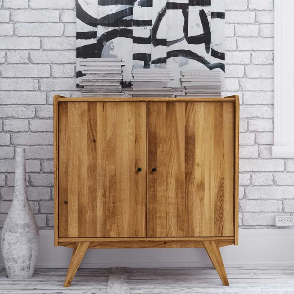 Wohnen Massive Türen-Kommode im Mid Century Stil - Hardus
