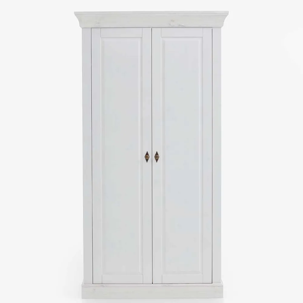 Wohnen Kinderkleiderschränke|Babyzimmerschränke*Massiver Kinder Kleiderschrank in Weiß - Satumare