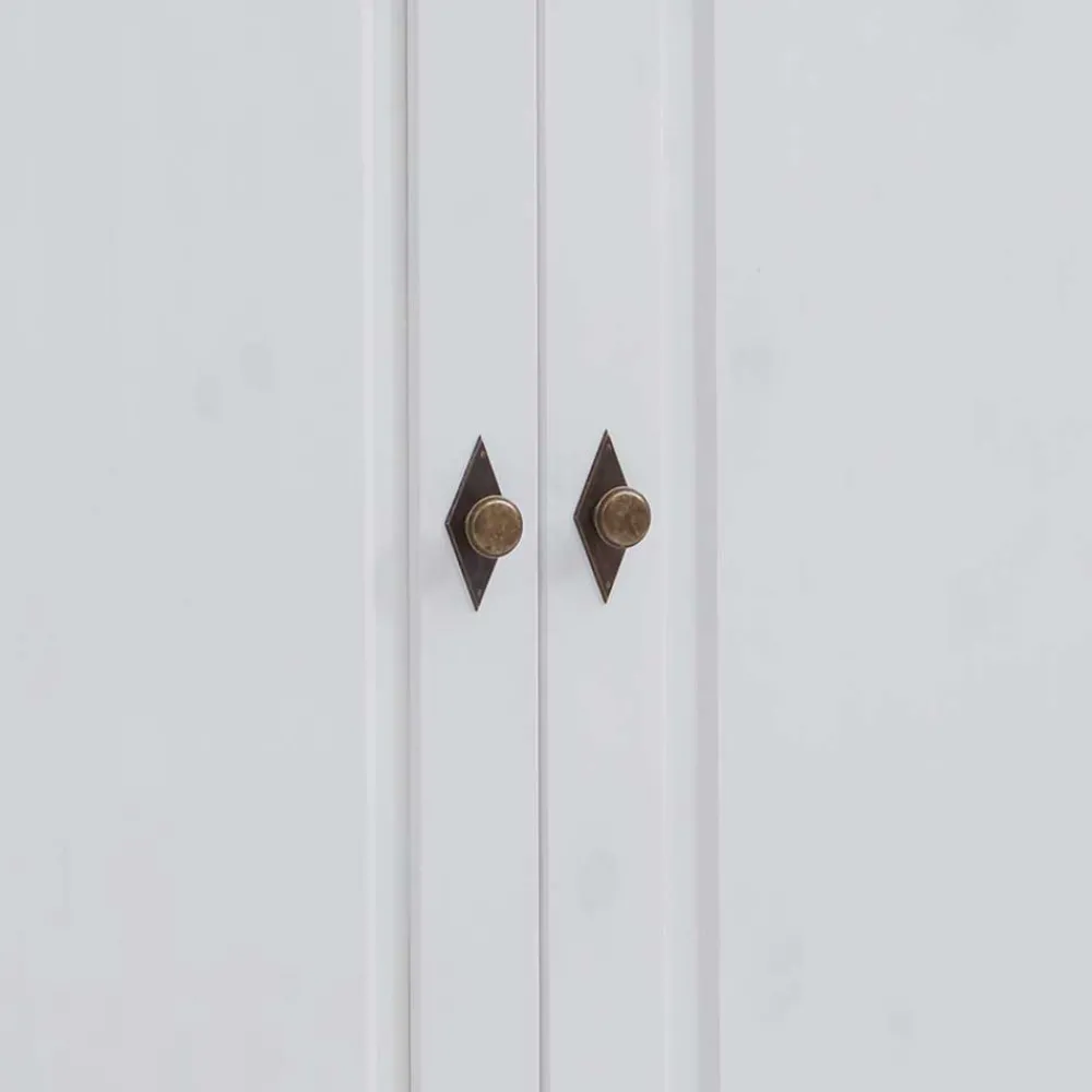 Wohnen Kinderkleiderschränke|Babyzimmerschränke*Massiver Kinder Kleiderschrank in Weiß - Satumare