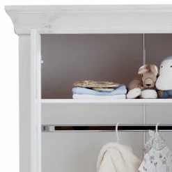 Wohnen Kinderkleiderschränke|Babyzimmerschränke*Massiver Kinder Kleiderschrank in Weiß - Satumare