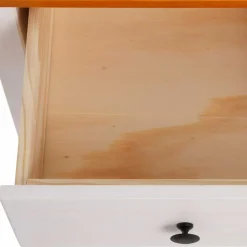 Wohnen Landhausmöbel|Nachttische*Massiver Nachttisch mit Fach & Schublade - Ucledia