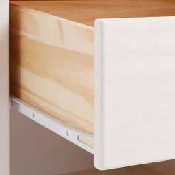 Wohnen Landhausmöbel|Nachttische*Massiver Nachttisch mit Fach & Schublade - Ucledia