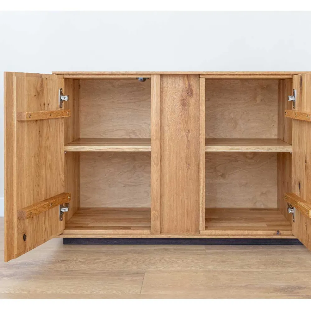 Wohnen Massiver TV Unterschrank mit LED Licht - Cocondar