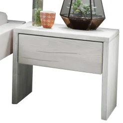 Wohnen Weiße Möbel|Naturholzmöbel*Massives Balkenbett in Weiß lasiert - Restania