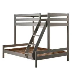 Wohnen Kindermöbel|Kinderbetten*Massives Etagenbett Familienbett in Grau - Verlago