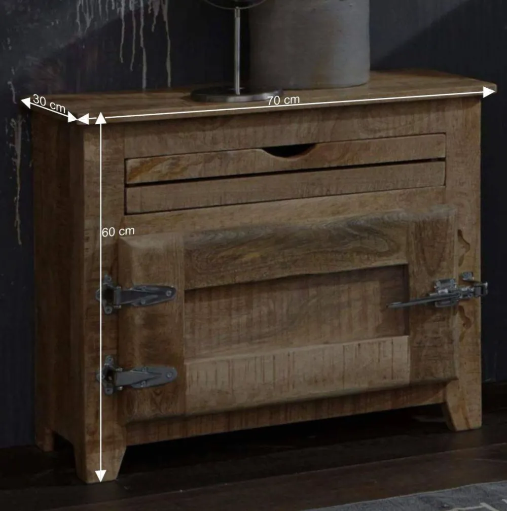 Wohnen Shabby Chic Möbel*Massivholz Badmöbel aus Mango - Suennas (fünfteilig)