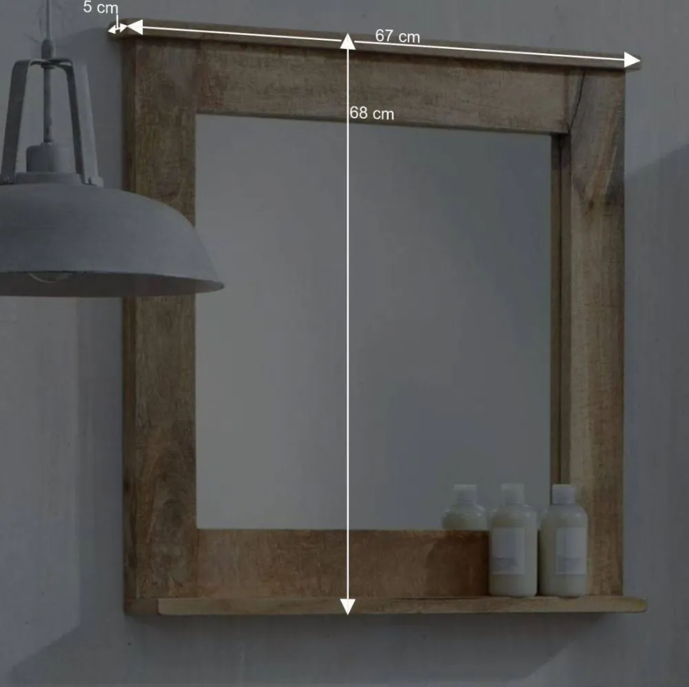 Wohnen Shabby Chic Möbel*Massivholz Badmöbel aus Mango - Suennas (fünfteilig)