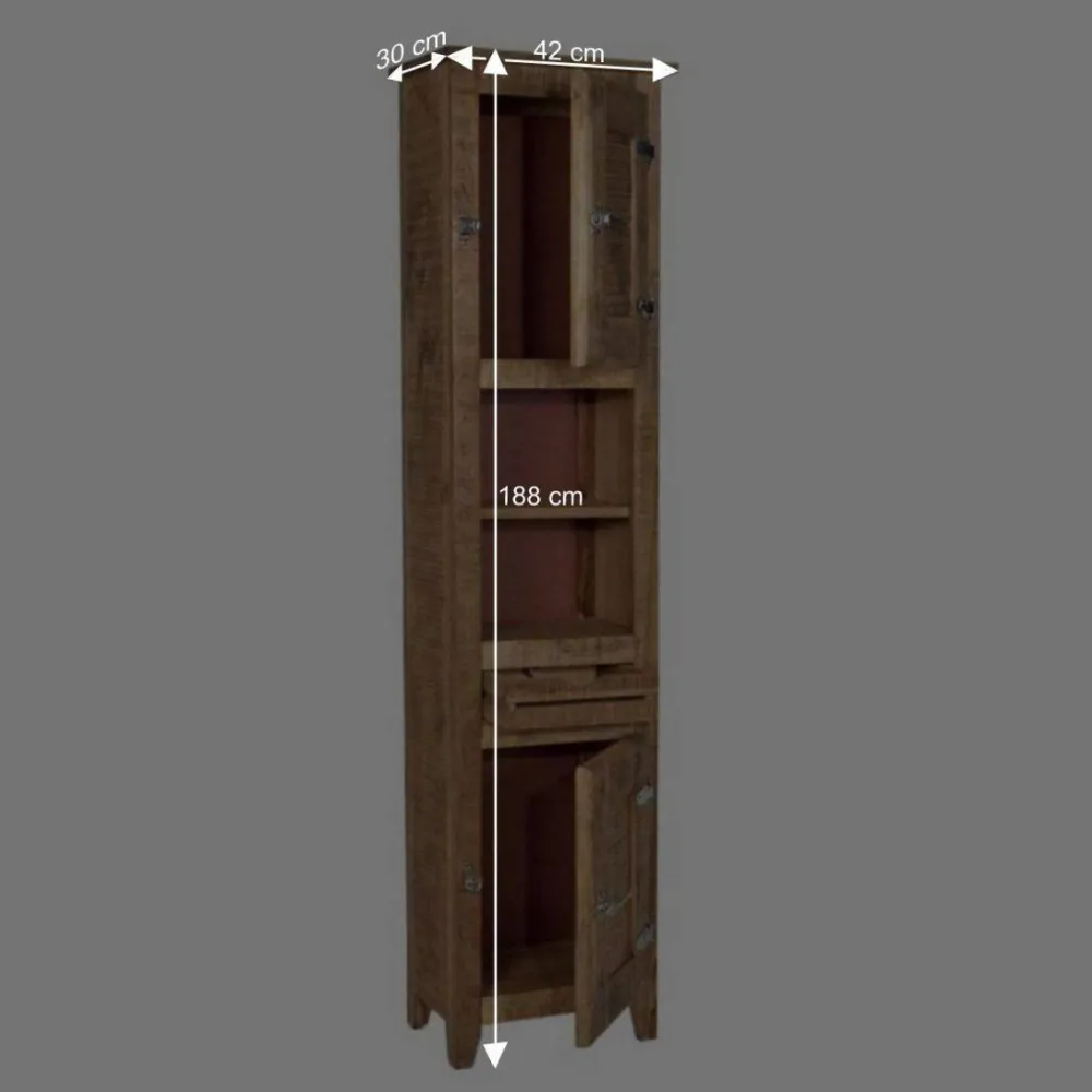 Wohnen Shabby Chic Möbel*Massivholz Badmöbel aus Mango - Suennas (fünfteilig)