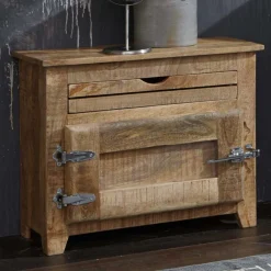 Wohnen Shabby Chic Möbel*Massivholz Badmöbel aus Mango - Suennas (fünfteilig)