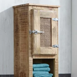 Wohnen Shabby Chic Möbel*Massivholz Badmöbel aus Mango - Suennas (fünfteilig)