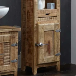 Wohnen Shabby Chic Möbel*Massivholz Badmöbel aus Mango - Suennas (fünfteilig)