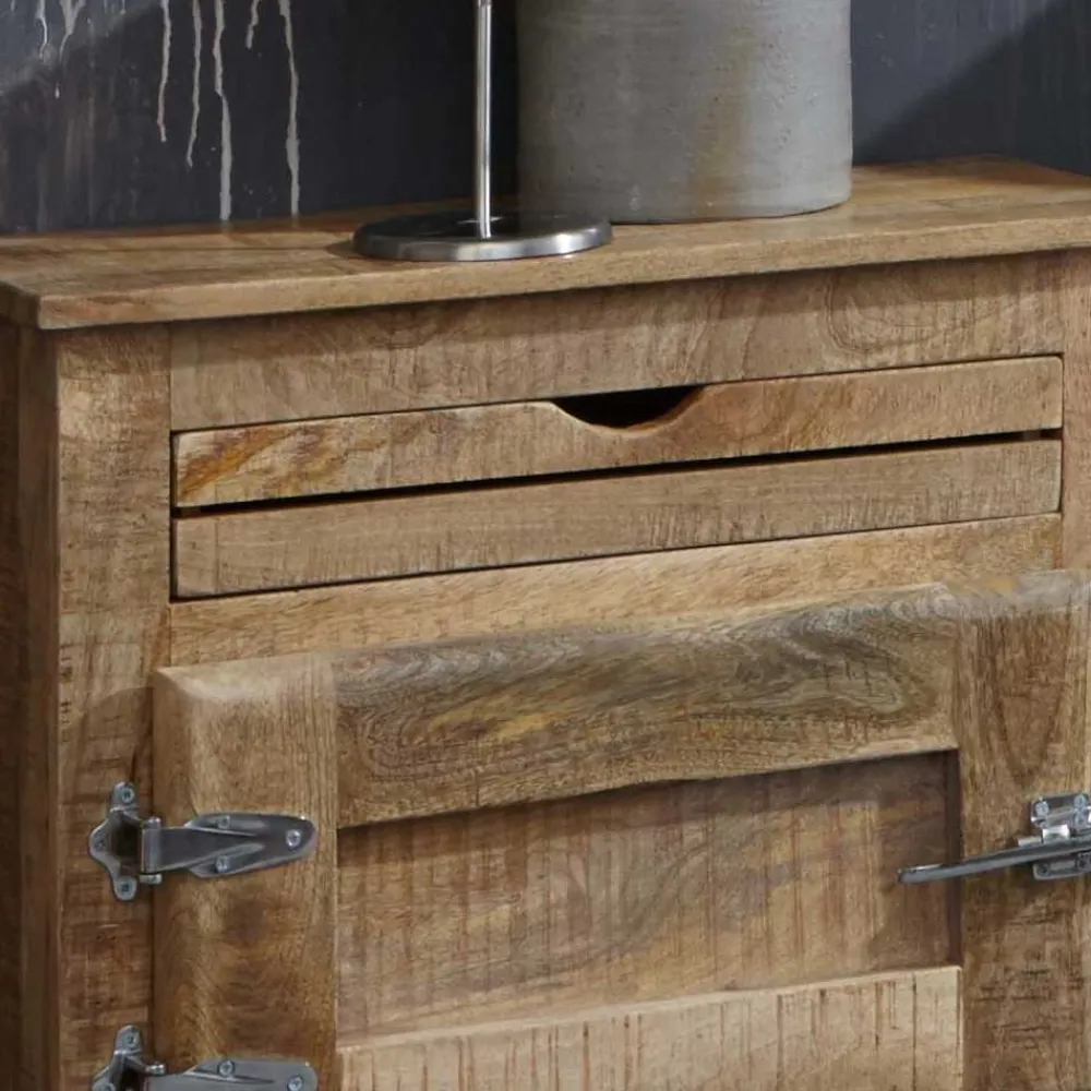 Wohnen Shabby Chic Möbel*Massivholz Badmöbel aus Mango - Suennas (fünfteilig)