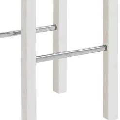 Wohnen Massivholz Barhocker in Weiß lackiert - Zanaris