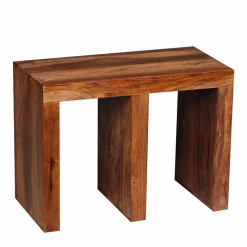 Wohnen Massivholz Beistelltisch Hoslo im E-Design