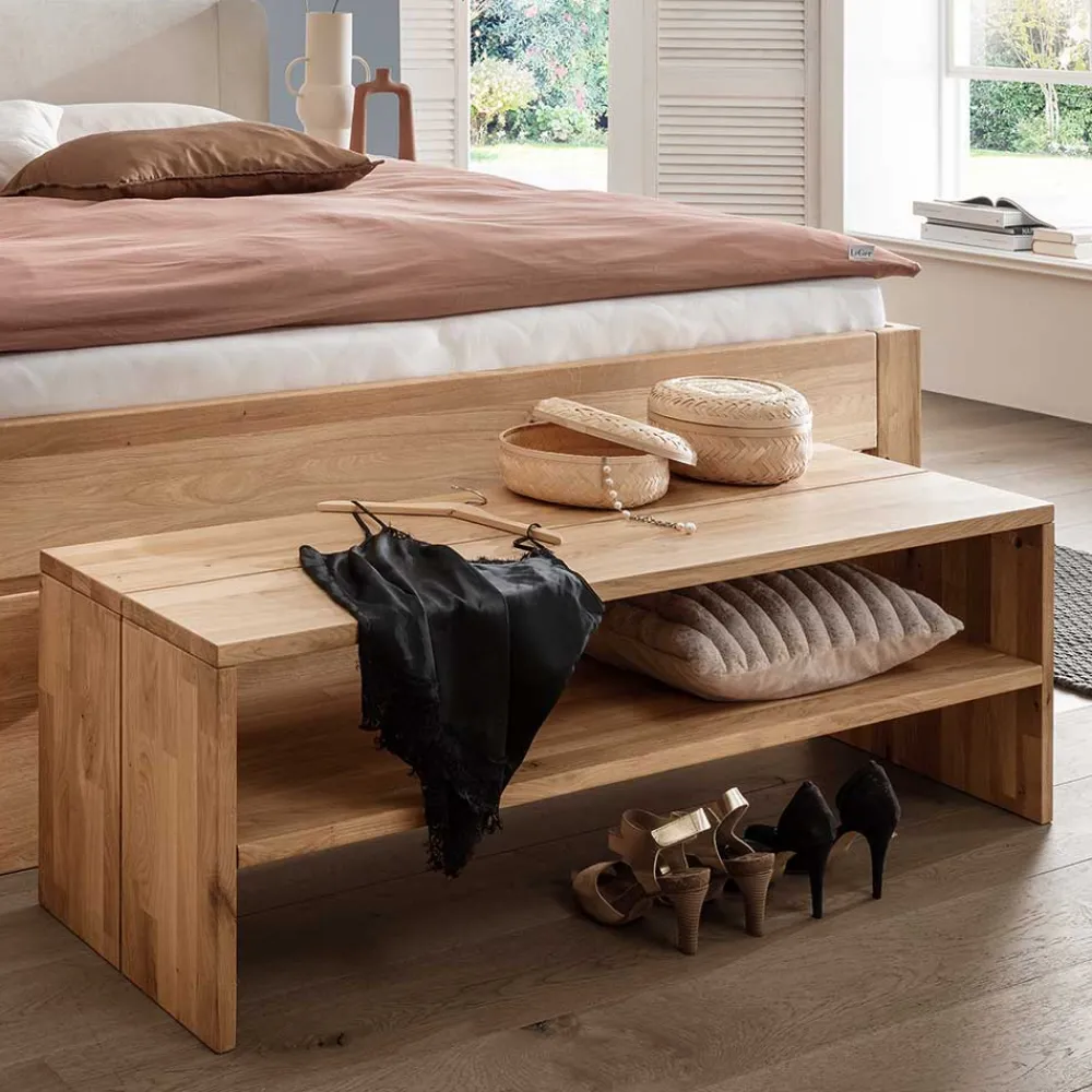 Wohnen Schuhschränke*Massivholz Bettbank mit Ablage - Emangov