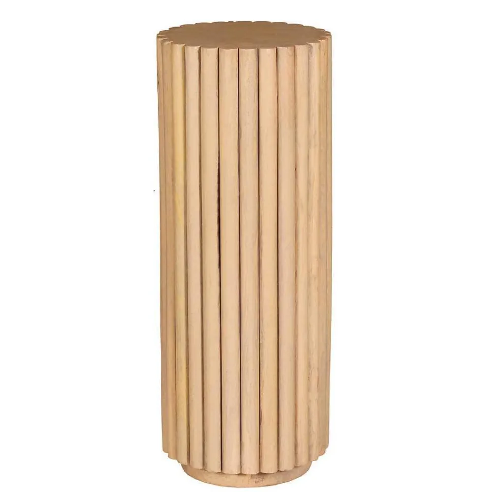 Wohnen Massivholz Blumensäule aus Mangobaum - Marzias