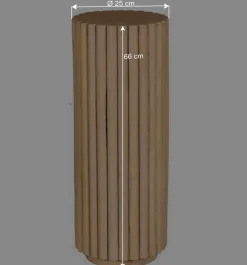 Wohnen Massivholz Blumensäule aus Mangobaum - Marzias