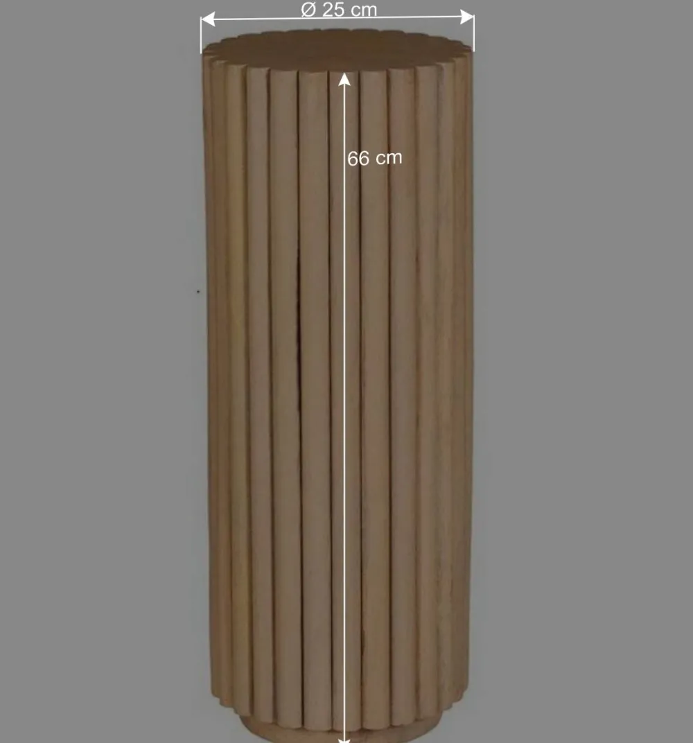 Wohnen Massivholz Blumensäule aus Mangobaum - Marzias