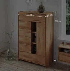 Wohnen Massivholz Brotschrank Salomonia aus Kernbuche geölt