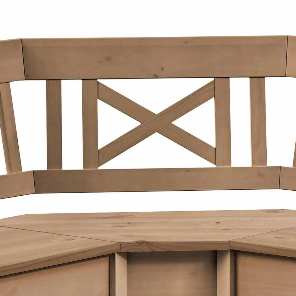 Wohnen Küchenbänke|Esszimmerbänke*Massivholz Eckbank Giurgia aus Kiefer Landhaus