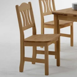 Wohnen Esszimmer Komplett|Sitzgruppe*Massivholz Essgruppe Laticosia aus Kiefer (fünfteilig)