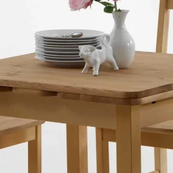 Wohnen Esszimmer Komplett|Sitzgruppe*Massivholz Essgruppe Laticosia aus Kiefer (fünfteilig)