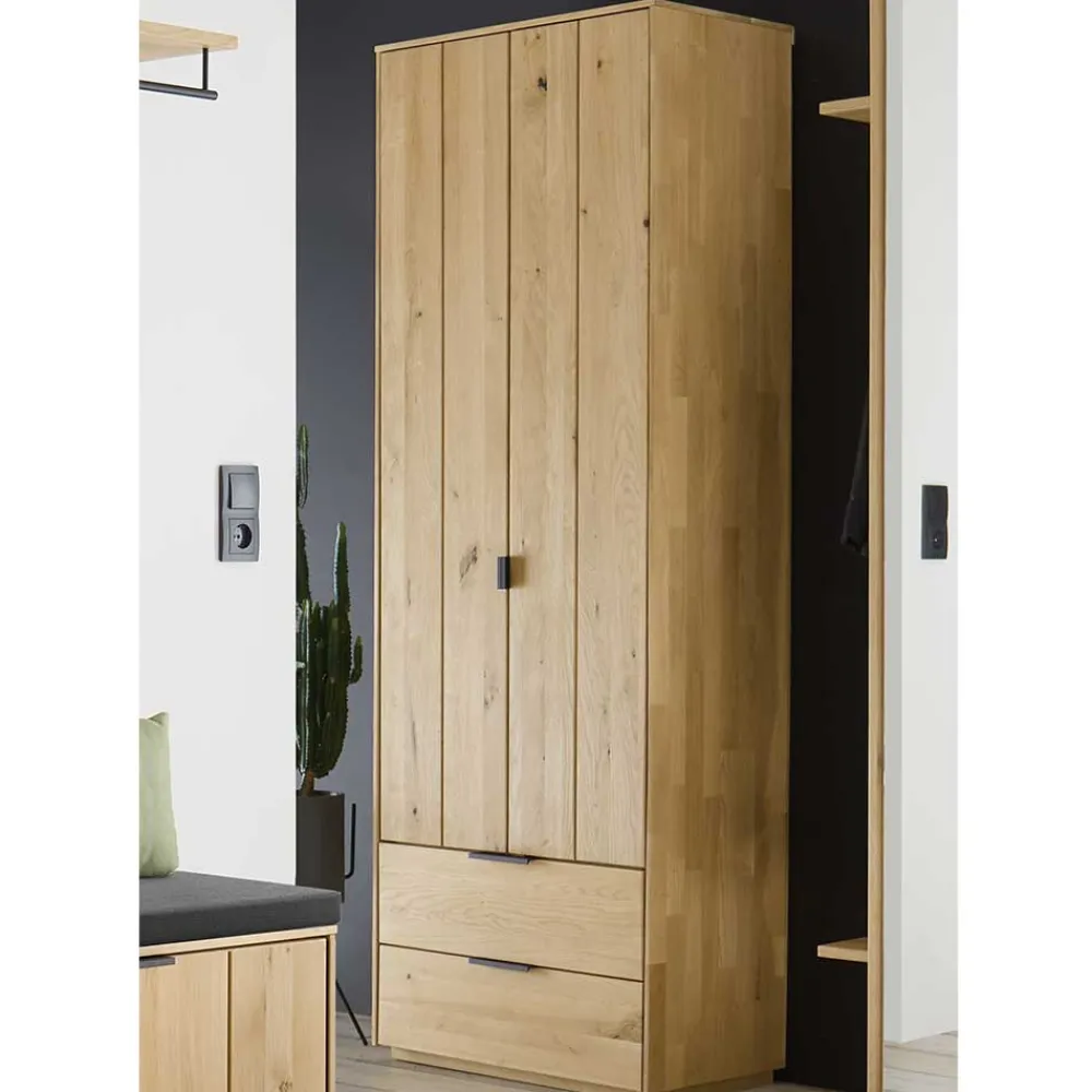 Wohnen Garderobenschränke*Massivholz Flurschrank aus Wildeiche - Vardriva