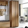 Wohnen Massivholz Garderobenschrank Leyrina aus Kernbuche geölt