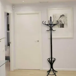 Wohnen Garderoben|Garderoben*Massivholz Garderobenständer in Schwarz - Wega