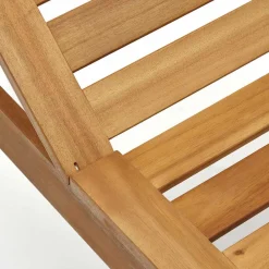 Wohnen Massivholz Gartenliege mit verstellbarem Kopfteil - Paddock