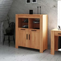Wohnen Esszimmerschränke|Highboards*Massivholz Highboard Mosniak aus Kernbuche geölt