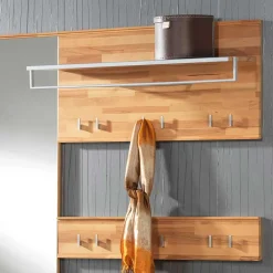 Wohnen Massivholz Hängegarderobe Coestra aus Kernbuche (zweiteilig)