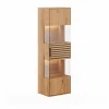 Wohnen Esszimmer-Vitrinen*Massivholz Hängevitrine mit LED Beleuchtung - Eribella