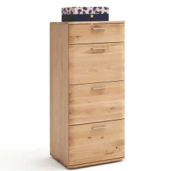 Wohnen Massivholz Hochkommode aus Eiche - Mabasa