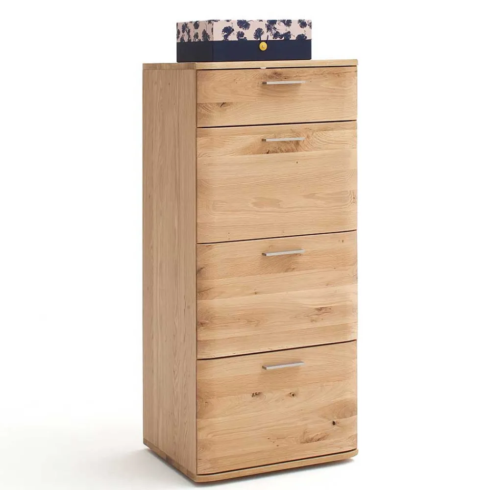 Wohnen Massivholz Hochkommode aus Eiche - Mabasa