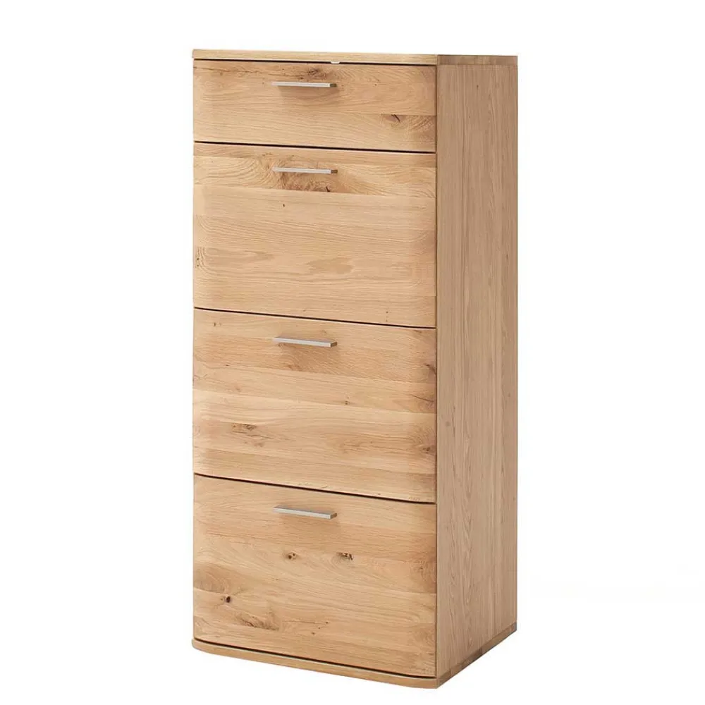 Wohnen Massivholz Hochkommode aus Eiche - Mabasa