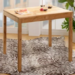 Wohnen Massivholz Küchentisch aus geölter Wildeiche - Funky