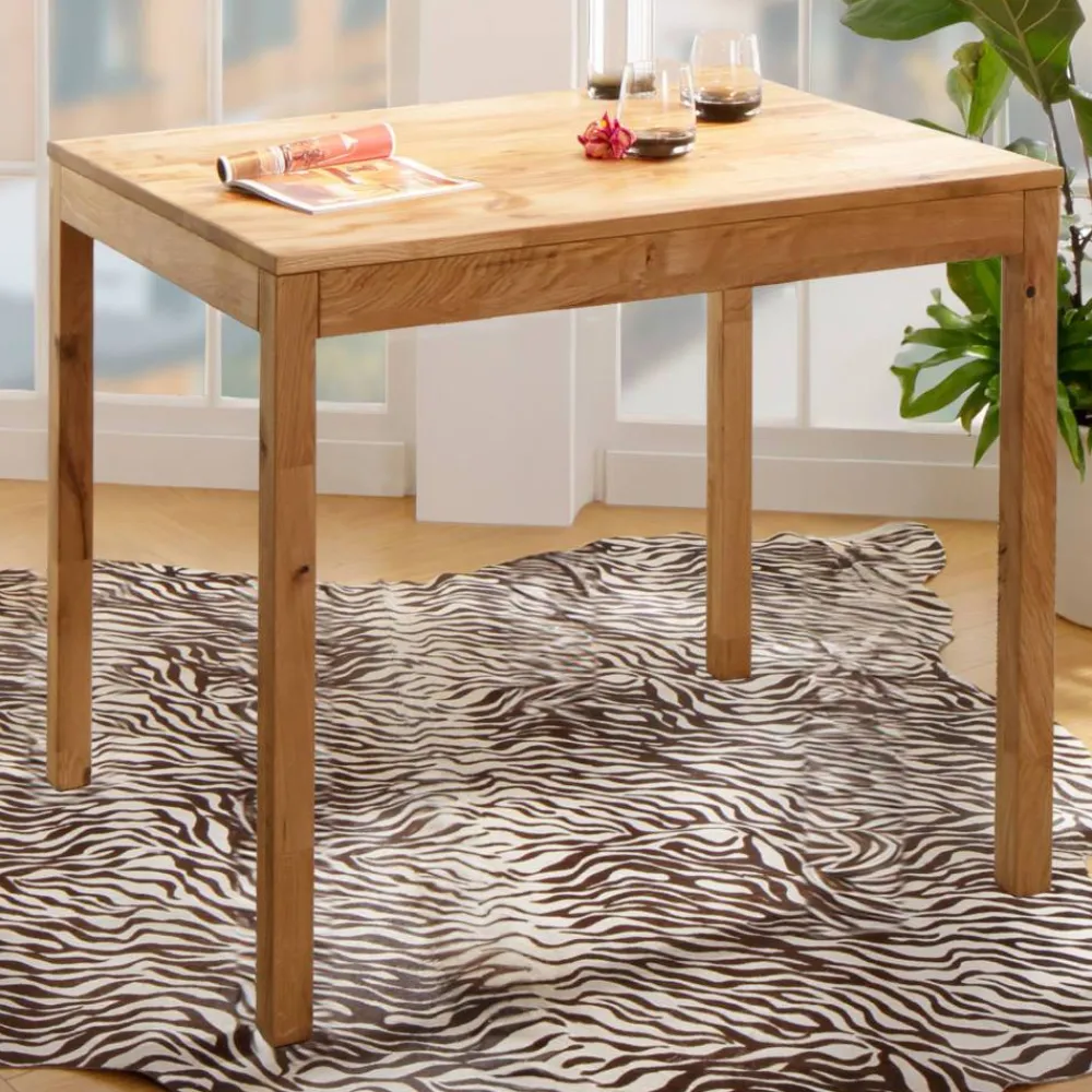 Wohnen Massivholz Küchentisch aus geölter Wildeiche - Funky