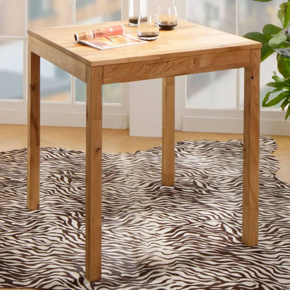 Wohnen Massivholz Küchentisch aus geölter Wildeiche - Funky