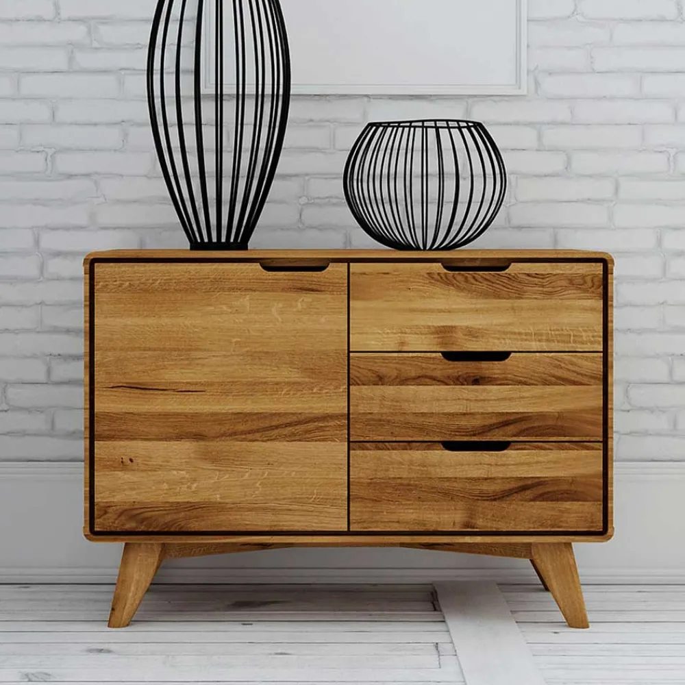 Wohnen Tv & Hifi-Möbel|Tv & Hifi-Möbel*Massivholz Kombi-Kommode in Natur geölt - Eavy I