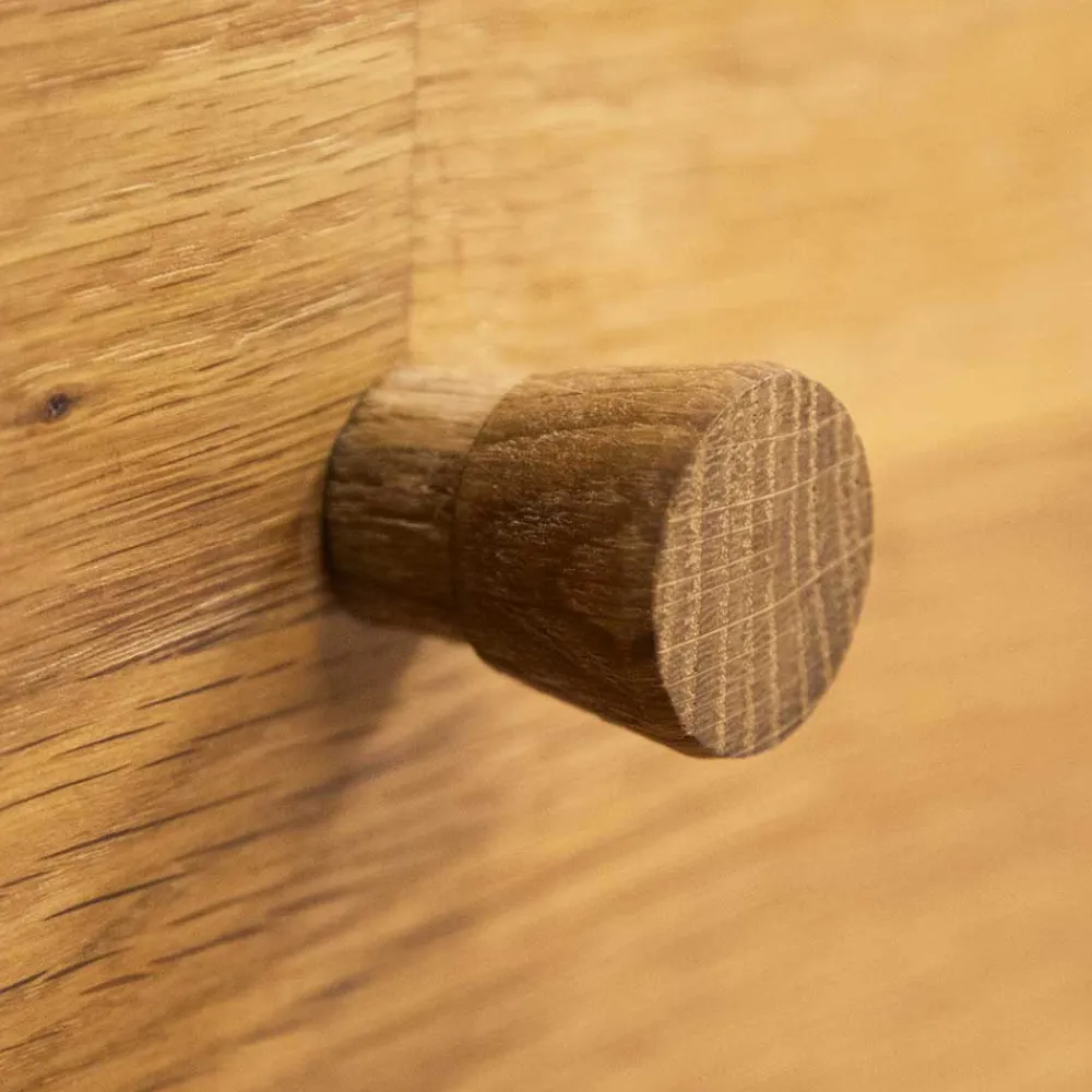 Wohnen Massivholz Lowboard Masdamos aus Wildeiche geölt