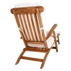 Wohnen Korbmöbel|Rattan-Gartenmöbel*Massivholz Outdoor Deckchair aus Teak - Zavamanco