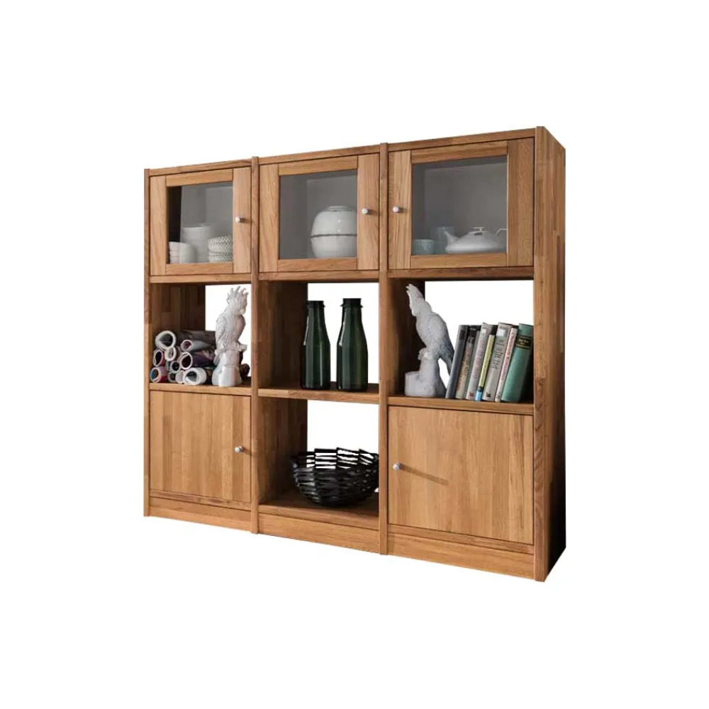 Wohnen Paravents|Büro-Raumteiler*Massivholz Raumteiler Levronia aus Wildeiche geölt