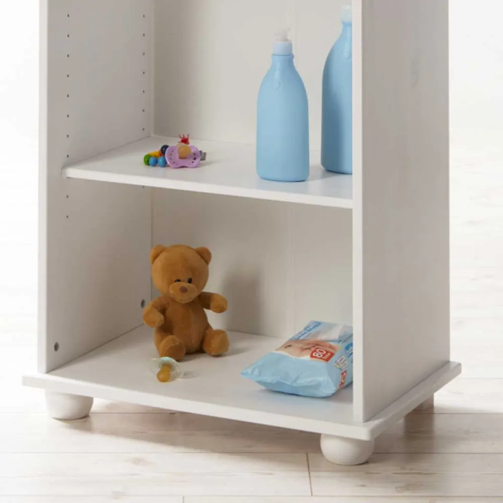 Kinder Wohnen Massivholz Regal Narcisso aus Kiefer