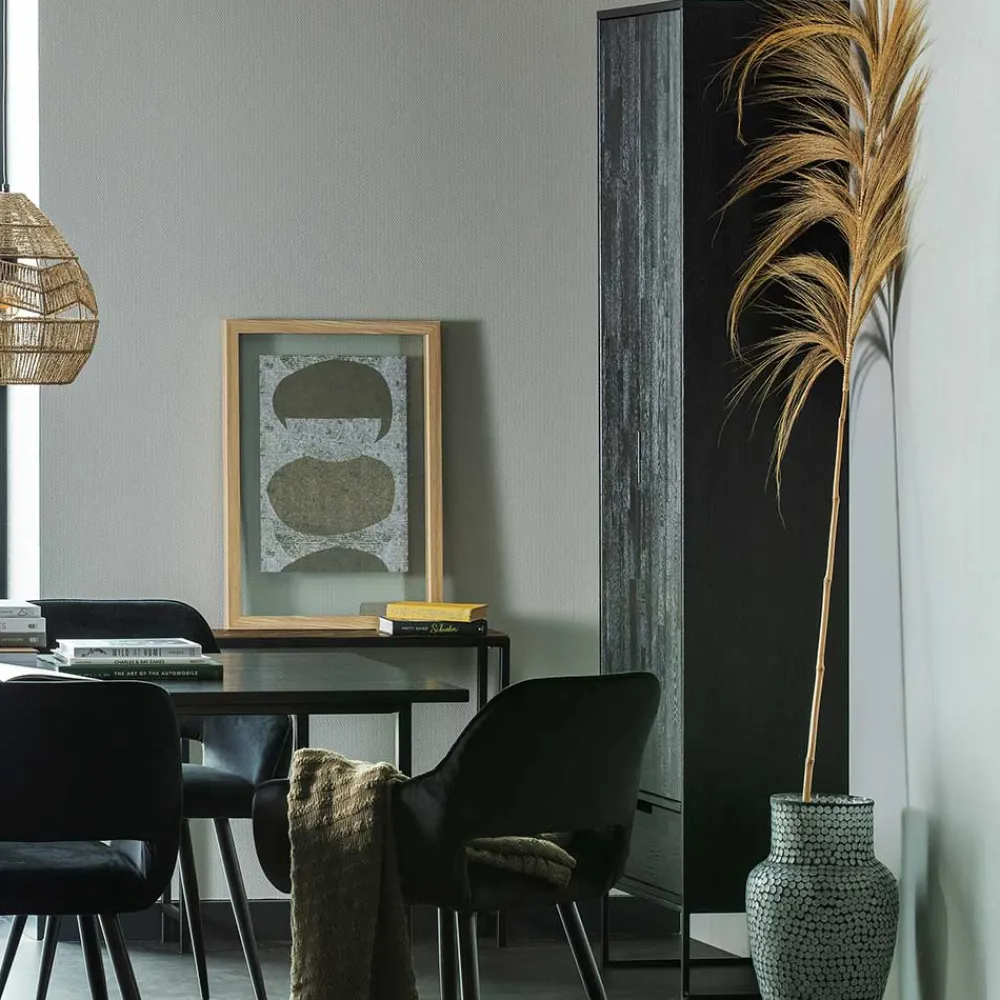 Wohnen Schwarze Möbel|Naturholzmöbel*Massivholz Schrank in Schwarz - Almery