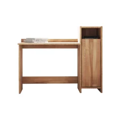 Wohnen Designermöbel|Bürotische*Massivholz Schreibtisch Salomonia mit Schrank
